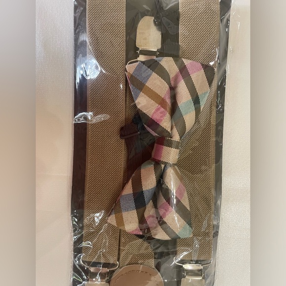 MAN of MEN Boys bow tie & suspenders set, size 6/7 brand new from Amazon - Picture 2 of 5